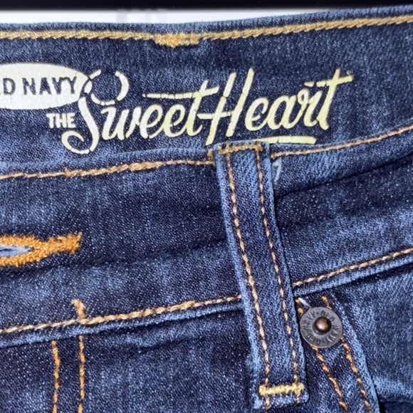 Old Navy The Sweetheart Jeans Women’s Size 4 Short Dark Wash Denim - Picture 4 of 5
